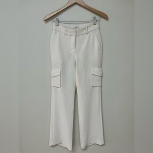 Aritzia Wilfred Cream Cargo Trousers